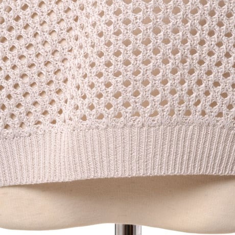 ブルネロクチネリ Brunello Cucinelli Vネック透かし編みセーター コットン アイボリー