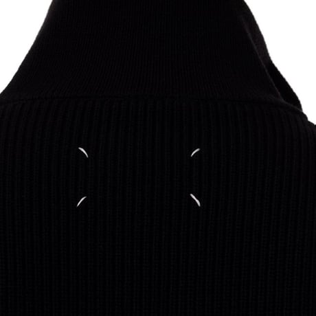 メゾン マルジェラ Maison Margiela ジップアップカーディガン ニット ブラック