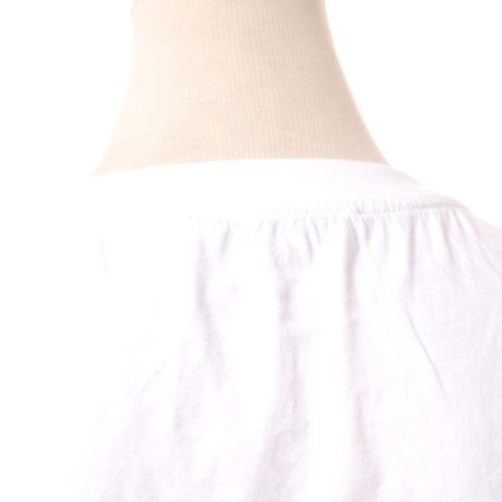 ロシャス ROCHAS RカットワークロゴTシャツ コットン ホワイト