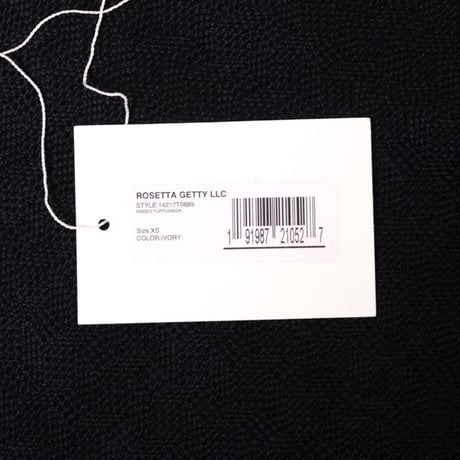 ロゼッタゲッティ ROSETTA GETTY ローゲージタートルネックセーター カシミア アイボリー