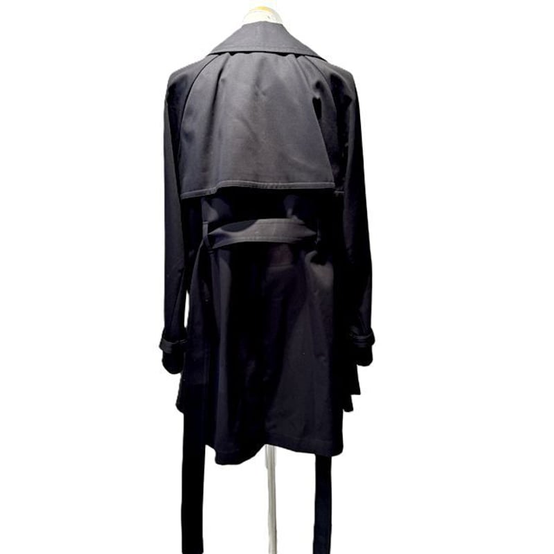 アンドゥムルメステール ann demeulemeester ミディ丈トレンチドレープ