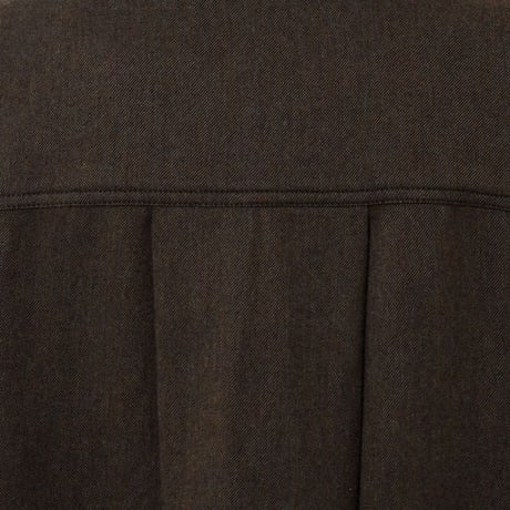 バンフォード bamford ロングシャツワンピース コットンネル ダークグリーン