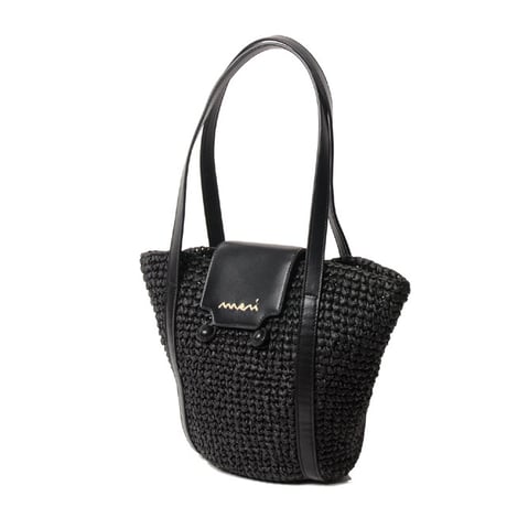 マルニ Marni trunkarooビーチトートバッグスモール ラフィアなど ブラック