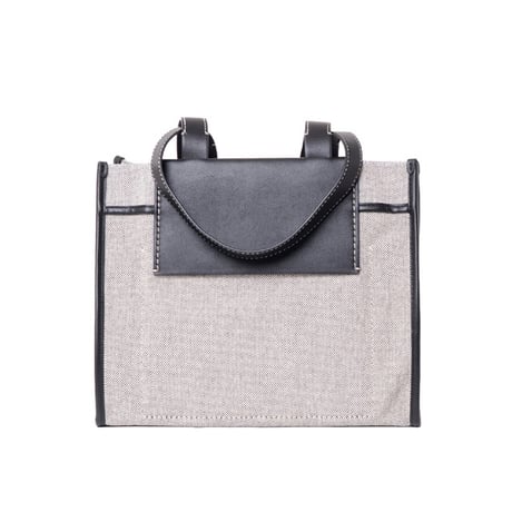 プロエンザスクーラー Proenza Schouler ラージモリストートバッグ キャンバス ホワイトブラック