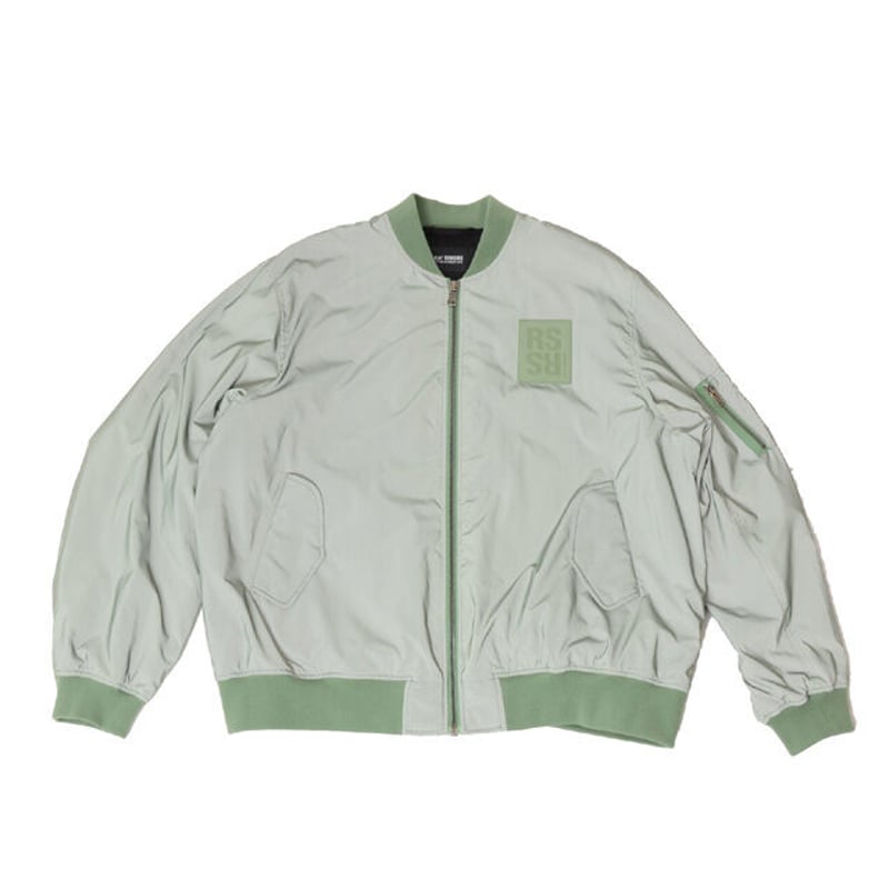 ラフシモンズ RAF SIMONS Classic bomber with leather p...