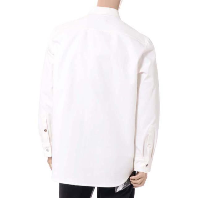 ラフシモンズ RAF SIMONS テープパッチキャリーオーバーデニムシャツ