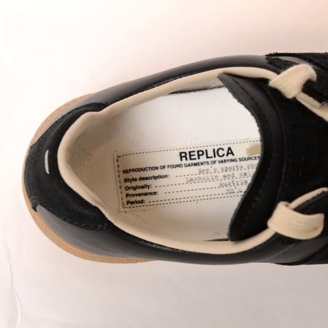 メゾン マルジェラ Maison Margiela レプリカスニーカー 牛革 ブラック 正規取扱