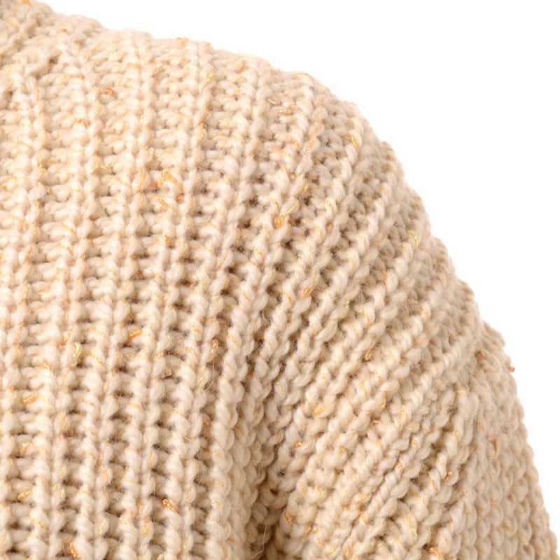 ラフシモンズ RAF SIMONS Bulky pearl ribbed roundneck