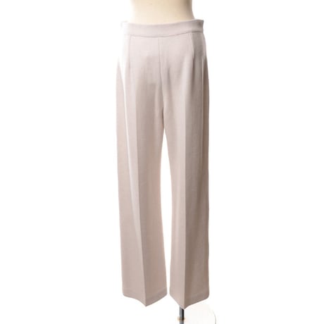 アニオナ AGNONA ストレートニットパンツ ウールカシミア アイボリー