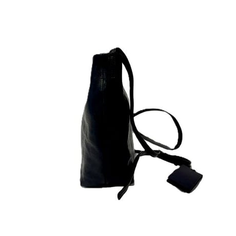 アンドゥムルメステール ann demeulemeester ミニトートショルダーバッグ ヴィンテージレザー ブラック 正規取扱