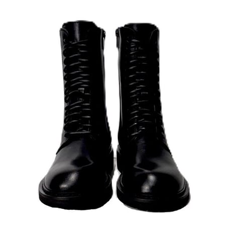 アンドゥムルメステール ann demeulemeester レースアップ編み上げブーツ レディース レザー ブラック 正規取扱