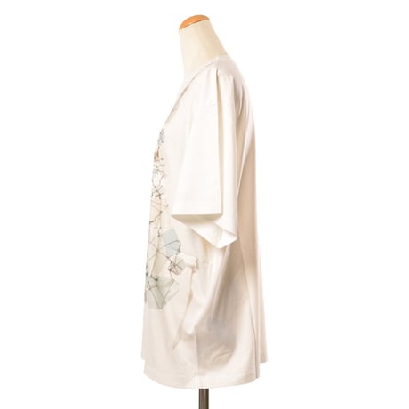 MM6 MAISON MARGIELA エムエムシックス アルティザナルロゴTシャツ 半袖 コットン ホワイト ユニセックス メンズ レディース 正規取扱