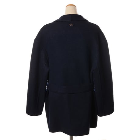 アニオナ AGNONA 着物襟コート カシミヤなど ネイビー