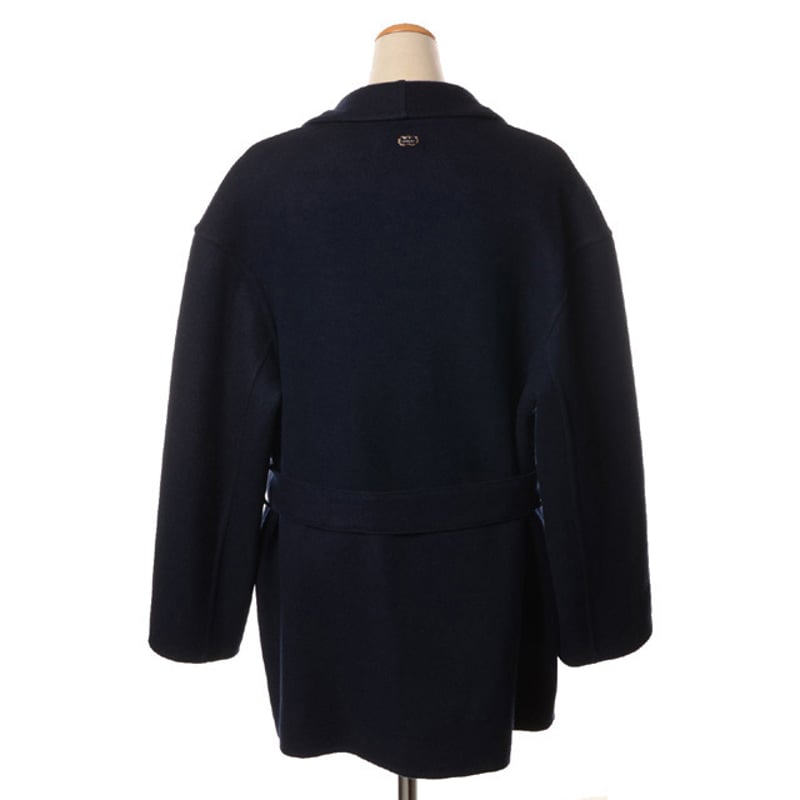 アニオナ AGNONA 着物襟コート カシミヤなど ネイビー | YOKOAUNTY アニオナ AGNONA 着物襟コート カシミヤなど ネイビー | YOKOAUNTY