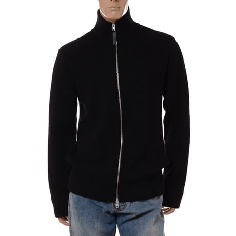 メゾン マルジェラ Maison Margiela ジップアップカーディガン ニット ブラック