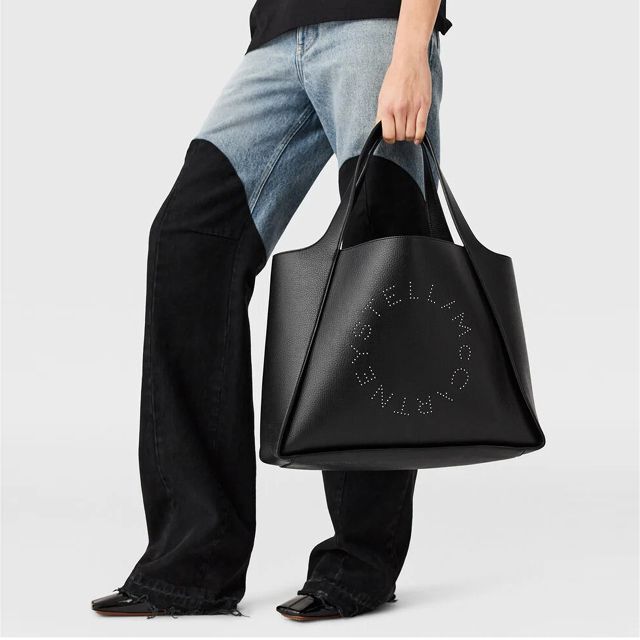 ステラマッカートニー stella mccartney ロゴラージスタッズトート