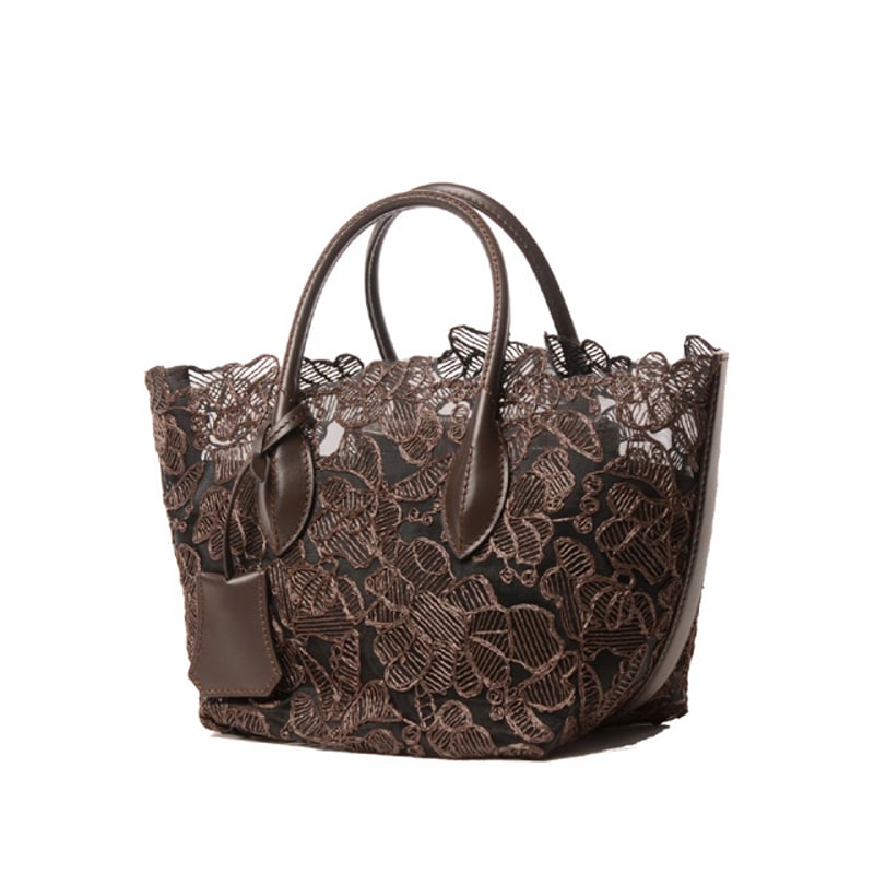 エルマノシェルビーノ ermanno scervino ミニ総レーストートバッグ