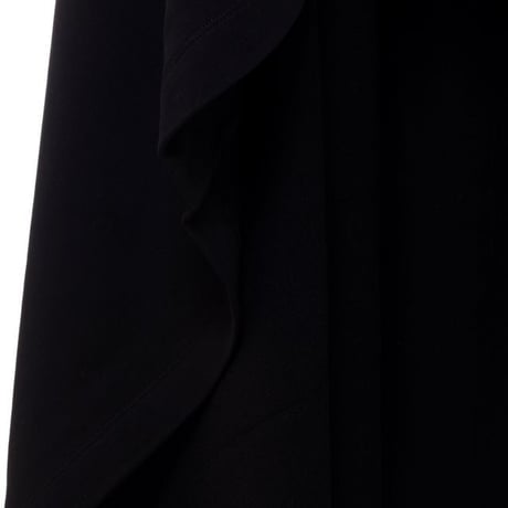 ラフシモンズ RAF SIMONS ミディアムレングスフリースケープ コットン ブラック