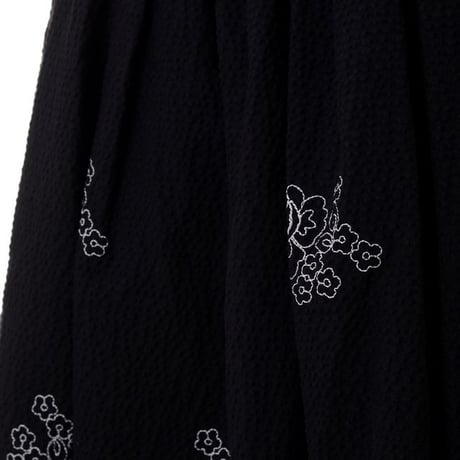 アーデム ERDEM ボリュームスカート コットンサッカー生地 ブラック