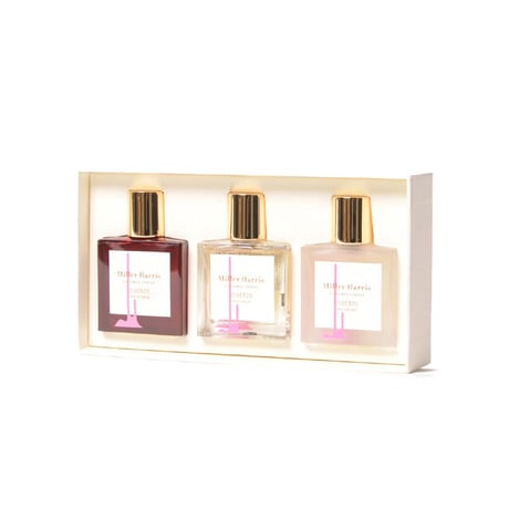 ミラーハリス Miller Harris スケルツォ トリオ コレクション 30ｍl×3種 オーデパルファム・エクストレ ドゥ パルファム・ヘア&ボディミスト フローラルオリエンタルウッディ 正規取扱