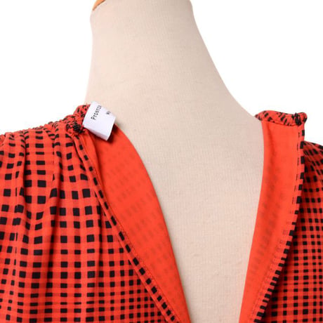 プロエンザスクーラー Proenza Schouler ノースリワンピース ジャージー ヴァーミリオンブラック