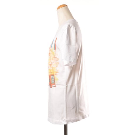 マルニ Marni bar ポストカードプリントTシャツ コットン ホワイト 正規取扱