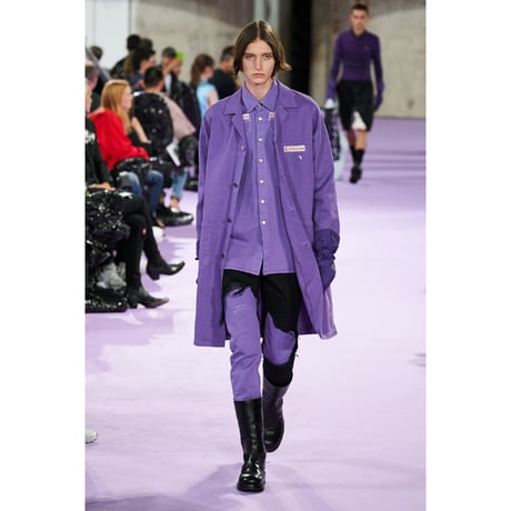 RAF SIMONS ラフシモンズ デニムラボコート コットン パープル