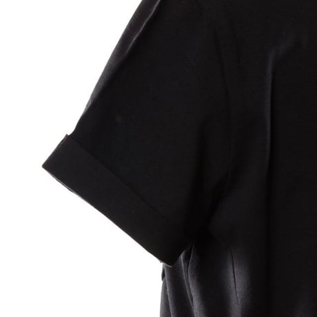 インポートブランド import brand ロレーナアントニアッツィ Vネックポケット付きTシヤツ コットンストレッチ ブラック