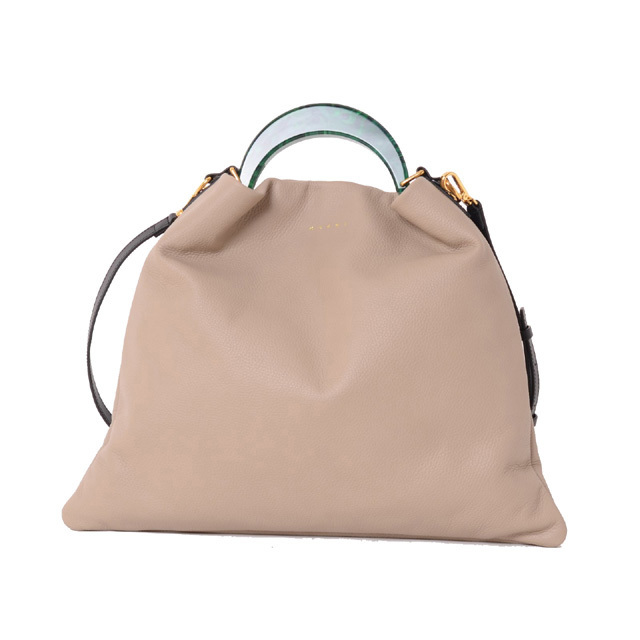 MARNI marni マルニ ベージュ レザー製VENICEスモールバッグ