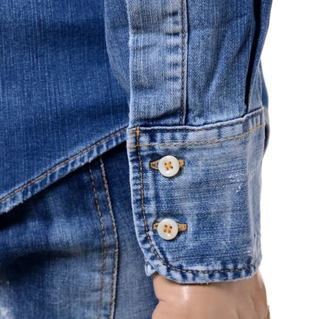 ディースクエアード Dsquared2 シャツ コットンストレッチ ウォッシュ