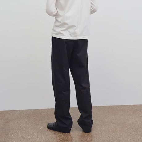 ザ・ロウ THE ROW Jonahパンツ ストレッチフランネルカシミア ブラック