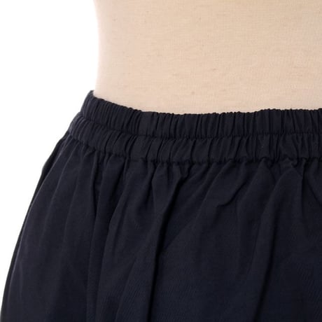 ダウェイ DAWEI タック使いワイドパンツ コットンストレッチ ネイビー