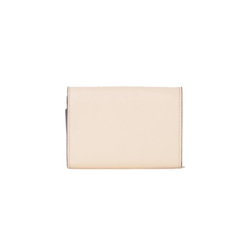 マルニ Marni 三つ折り財布 サフィアーノレザー ブルーホワイト マルニ Marni 三つ折り財布 サフィアーノレザー ブルーホワイト