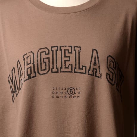 エムエムシックス メゾンマルジェラ MM6 MAISON MARGIELA MargielaSixTシャツ コットン ライトブラウン