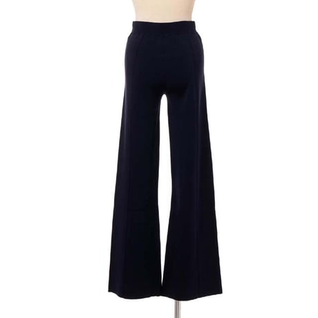 ソニアリキエル SONIA RYKIEL センタープリーツニットパンツ ジャージー ミッドナイトブルー