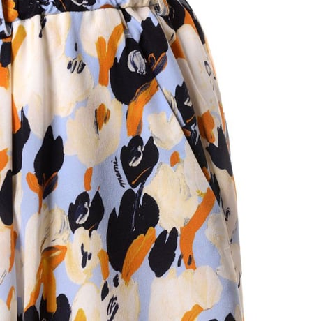 マルニ Marni 柄パンツ ホワイトブルーミックス 正規取扱