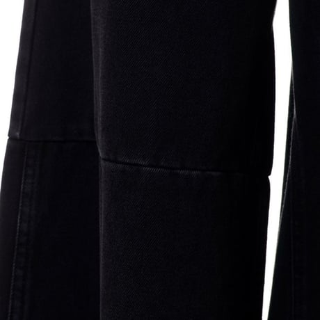 エムエムシックス メゾンマルジェラ MM6 MAISON MARGIELA ディストレスドジーンズ コットン ブラック
