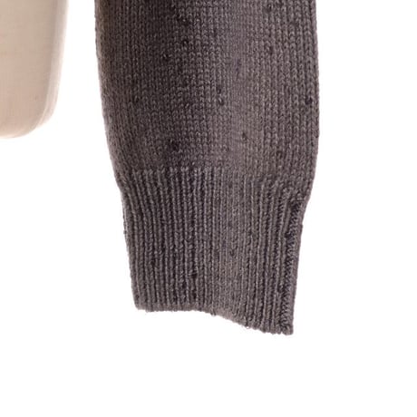 ブルネロクチネリ Brunello Cucinelli 丸襟カーディガン カシミアシルク ブラウングレー