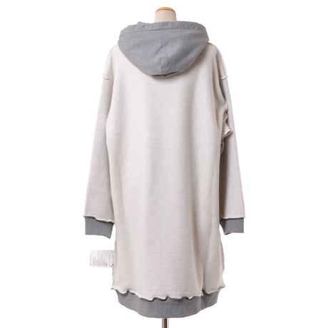 エムエムシックス メゾンマルジェラ MM6 MAISON MARGIELA インサイドアウトワンピース コットンジャージー ホワイトグレー