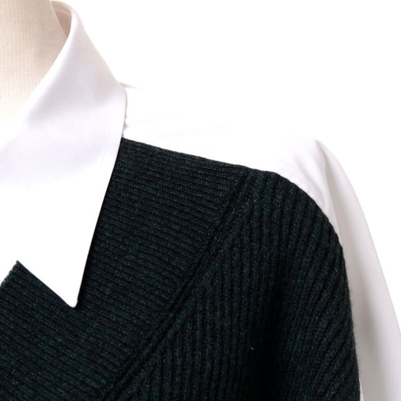 メゾン マルジェラ Maison Margiela Spliced ニット シャツ メゾン マルジェラ Maison Margiela Spliced ニット シャツ