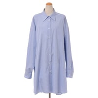 メゾン マルジェラ Maison Margiela ピンストライプオーバーフィットシャツブラウス コットンポプリン ストライプ 正規取扱