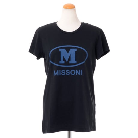 ミッソーニ Missoni ロゴTシャツ コットンジャージー ブラック