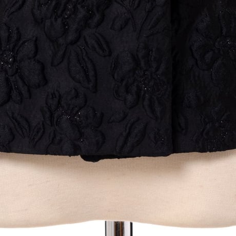アーデム ERDEM 七分袖ケープジャケット ふくれ織 ブラック