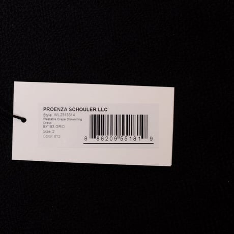 プロエンザスクーラー Proenza Schouler ノースリワンピース ジャージー ヴァーミリオンブラック