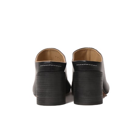 エムエムシックス メゾンマルジェラ MM6 MAISON MARGIELA アナトミックヒールサンダル 牛革 ブラック