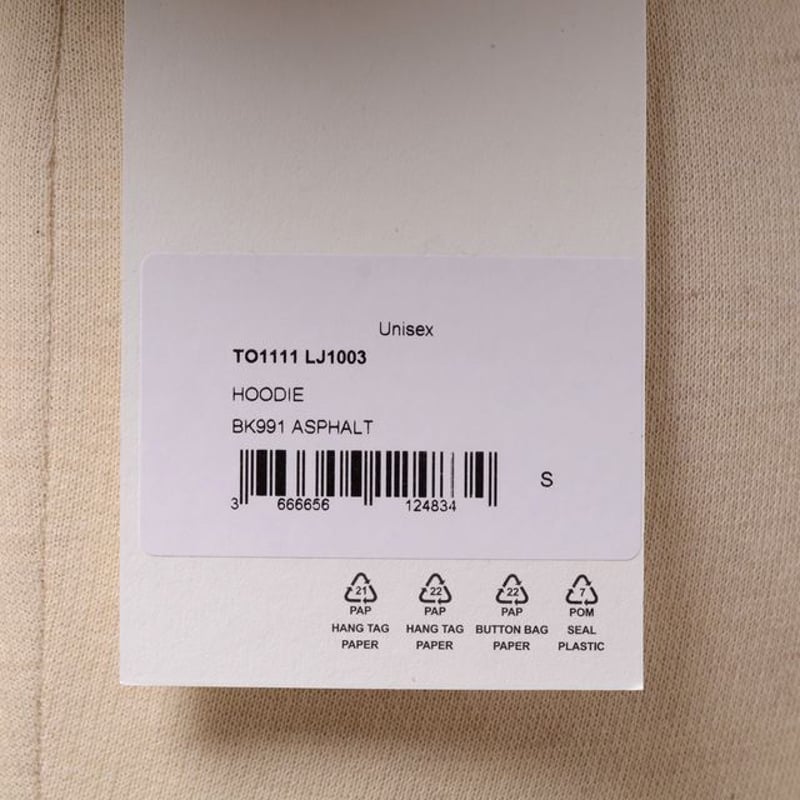 ルメール LEMAIRE フードパーカー ヤクコットンジャージー