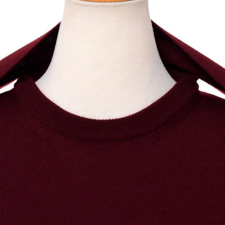 メゾン マルジェラ Maison Margiela リボン付きノースリニット ウール バーガンディ