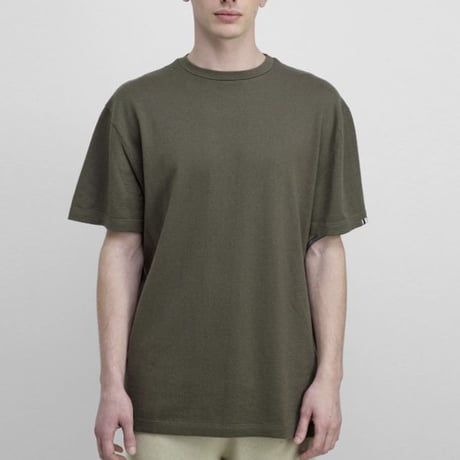 エクストリームカシミヤ extreme cashmere x rik半袖Tシャツ コットンカシミヤ アーミー 正規取扱