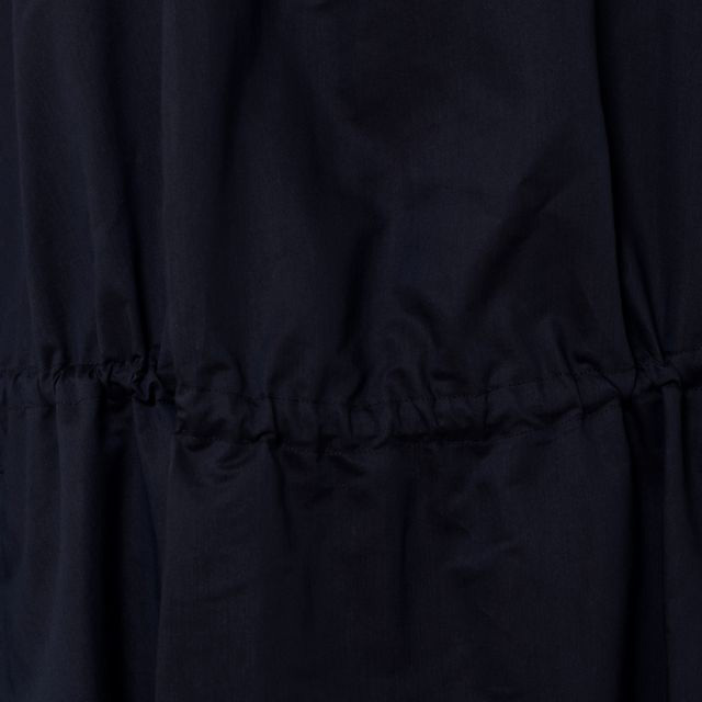 ルメール LEMAIRE Vネックワンピース コットンシルク マリン