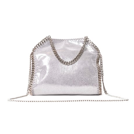 ステラマッカートニー stella mccartney ファラベラミニチェーンバッグ シャギーディア シルバー 正規取扱